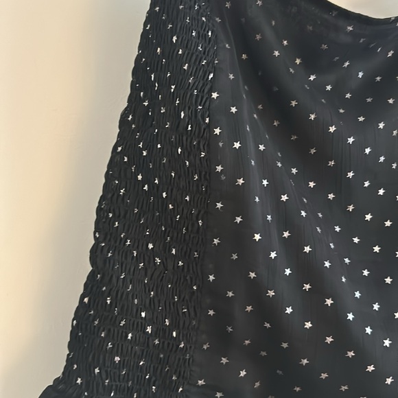Jordyn Jagger Black Ruffle Skirt with Metallic Stars - Picture 2 of 4